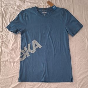 Hoka One One M All-Day Tee T-Shirt Men's Teal Blue 1123697/BESL Size XS (NWT)